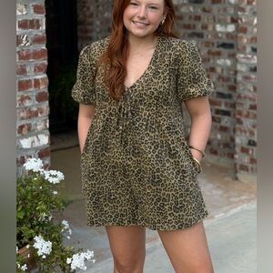 Leopard Print Jumpsuit